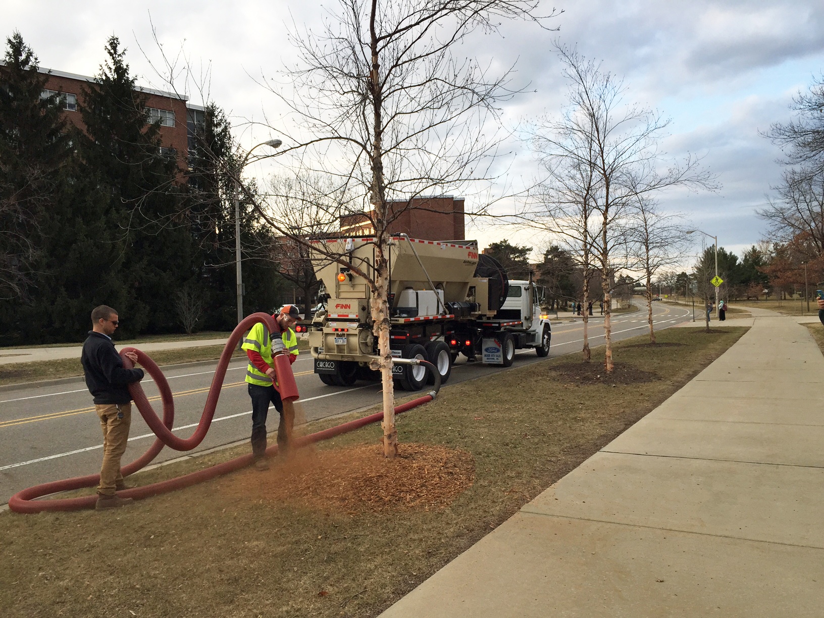 mulch blower hose